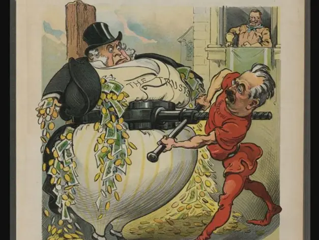 Rəqabət hüququnun tarixi. Trestlərlə mübarizə aparan Teodor Ruzvelt.