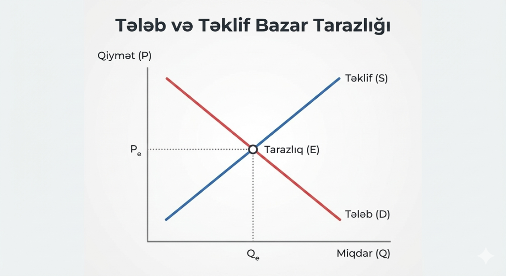 tələb və təklif bazar tarazlığı barədə qrafik